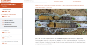 The Soil Groups and Classification section of Soil Quality Courses
