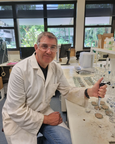 Professor David Henry in his Murdoch University lab