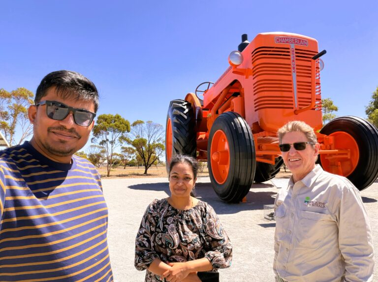 Members of MU's Climate Smart team in Carnamah, Western Australia