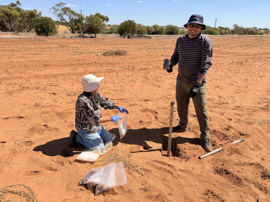Soil baseline sampling for the Climate Smart team